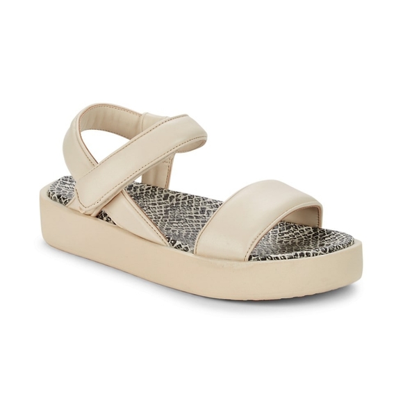 Sam Edelman Shoes - Sam Edelman Halden Cream Bubble Flatform Sandals Snake Skin, 8.5 NIB